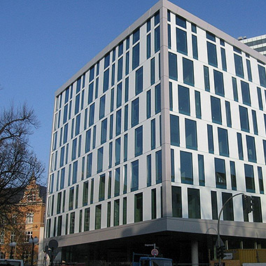 Neubau Hotel Valentinskamp in Hamburg . Wärmeschutz, Schallschutz