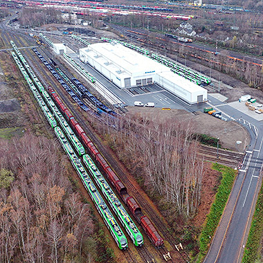 Instandhaltungs-Werkstatt für Regionalbahnzüge in Herne . Wärmeschutz, Schallschutz, Raumakustik, Schallimmissionsschut