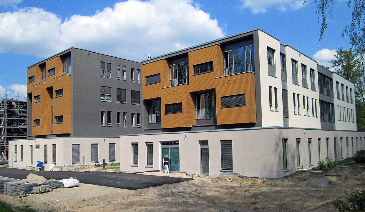 Ansicht weiterer Neubauten . Neubau Gesundheitscampus Oskar-Helene-Heim, Berlin