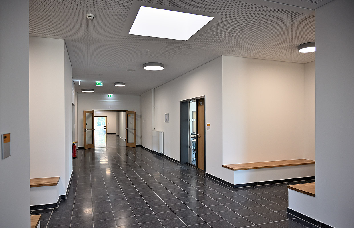 Flursituation . Neubau Albert-Einstein-Schule, Laatzen Flursituation . Neubau Albert-Einstein-Schule, Laatzen