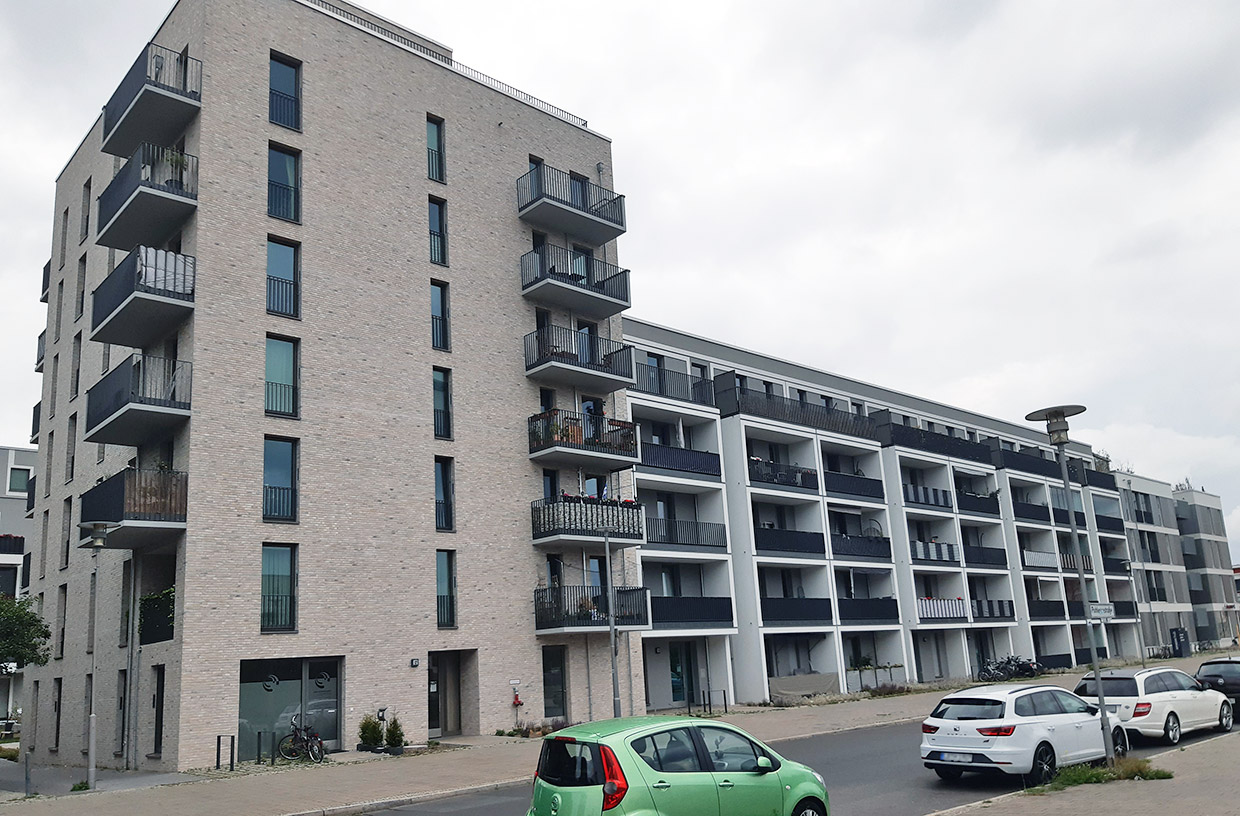 Ansicht Wohngebäude im Neubaugebiet . Neubau Wasserstadt Oberhavel, Berlin-Spandau Ansicht Wohngebäude im Neubaugebiet . Neubau Wasserstadt Oberhavel, Berlin-Spandau