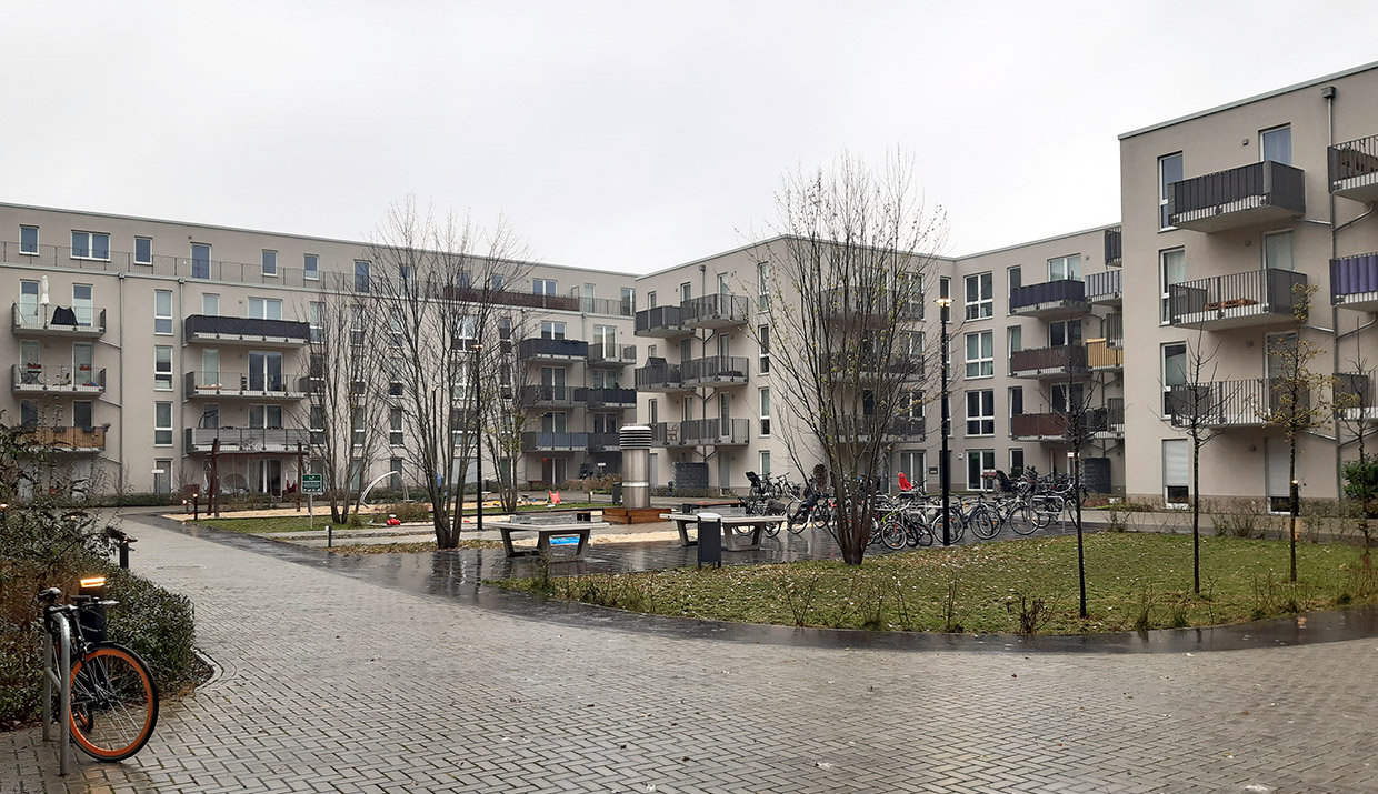 Ansicht Innenhof . Neubau Wohnanlage Schmohlgärten, Berlin Ansicht Innenhof . Neubau Wohnanlage Schmohlgärten, Berlin